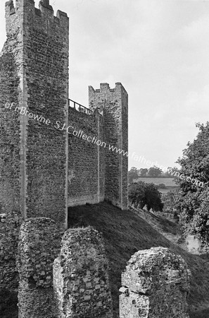 CASTLE REAR GATE WITH PIERS OF BROKEN BRIDLE